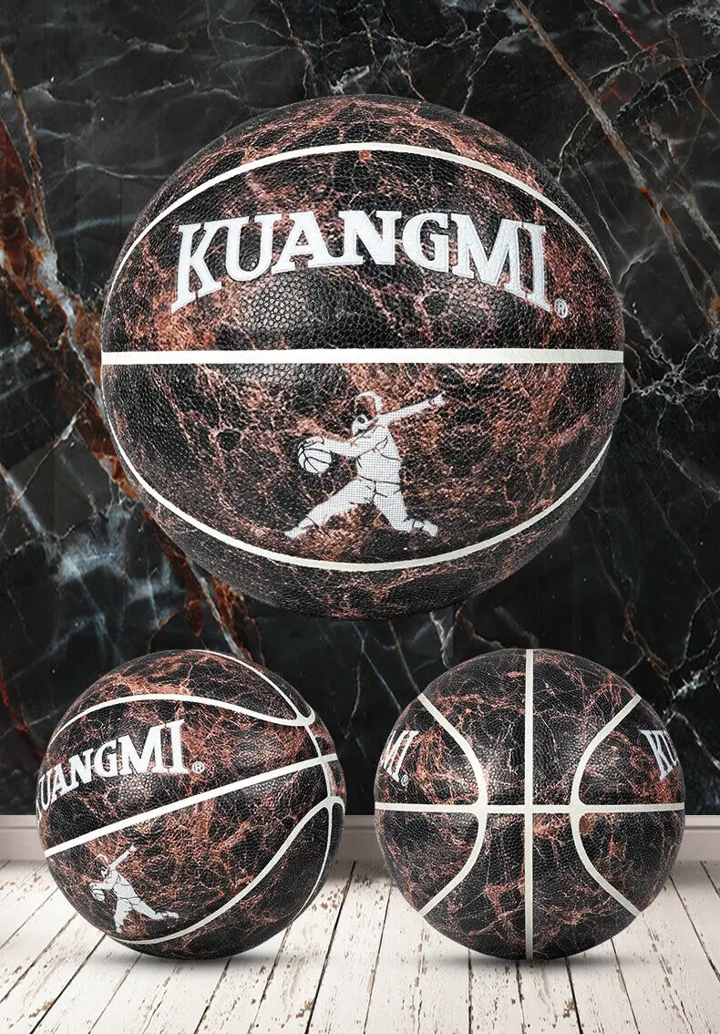 Kuangmi Баскетбол мяч Размеры 7 игр Training PU материал крытый спорт для мужчин женщин дропшиппинг