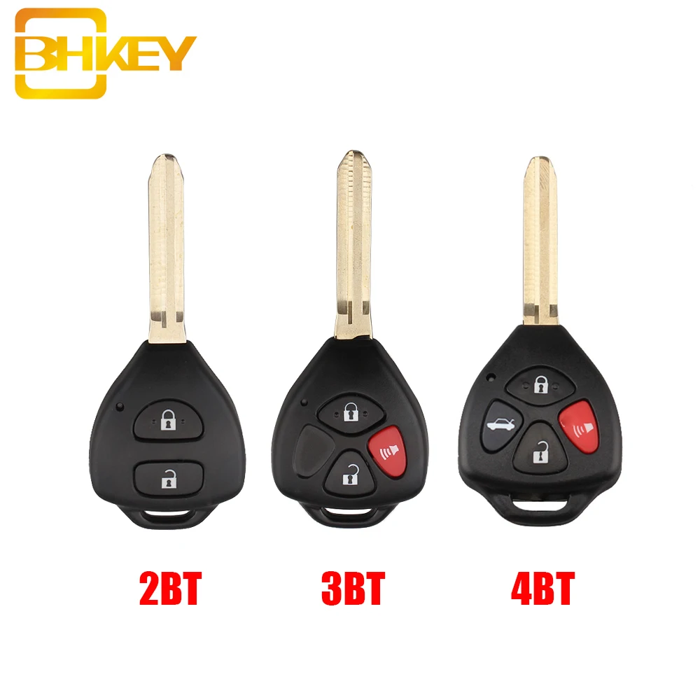 

BHKEY Uncut Replacement Plastic Remote Blank Keys For Toyota Camry 2007 2008 2009 2010 Avalon Corolla Matrix RAV4 Venza Yaris