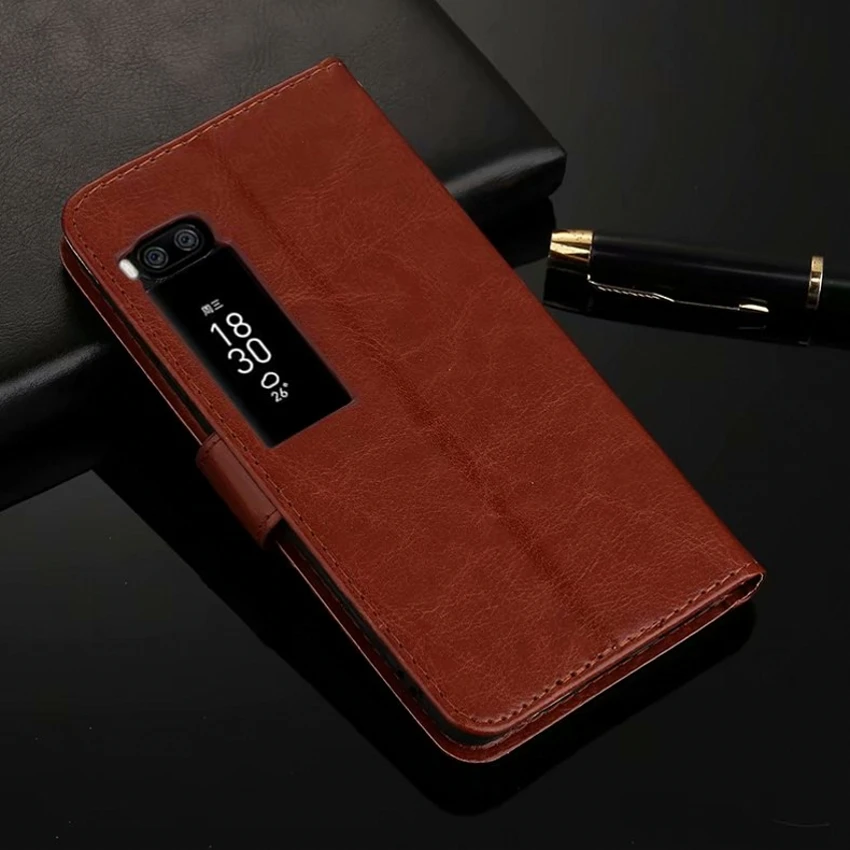 

Flip Leather Case For Meizu Pro 7 Pro7 Plus PU Leather Case Cover For Meizu Pro 7 Plus Luxury Retro Wallet Stand Case