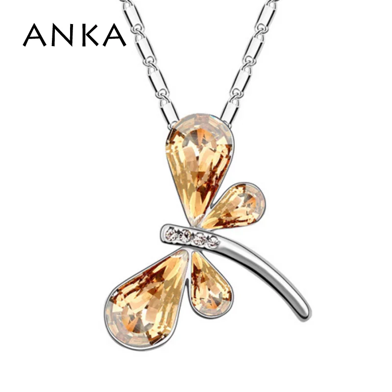 

Top Fashion Accessories Colar Jewelry Free Shipping New dragonfly Crystal Necklace Main Stone Crystals from Austrian #90075