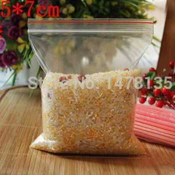 

500pcs/lot 5*7cm valve bag baby products bags/gift bag transparent bags necessary product file family 009002002