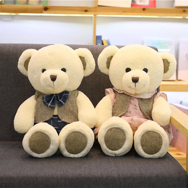 MIAOOWA 1PC 40CM Lovely Teddy Bear Animal Plush Doll Cute Bear Toy Soft Pillow Doll Kid Toy Children Baby Best Birthday Gifts
