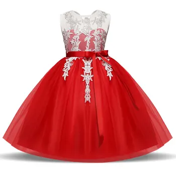 

LJWWMTZ Flower Girl Dress For Wedding Party Kids Clothes Princess Girl Dress Up Children Prom Gown Baby Girl Wear LXC88346