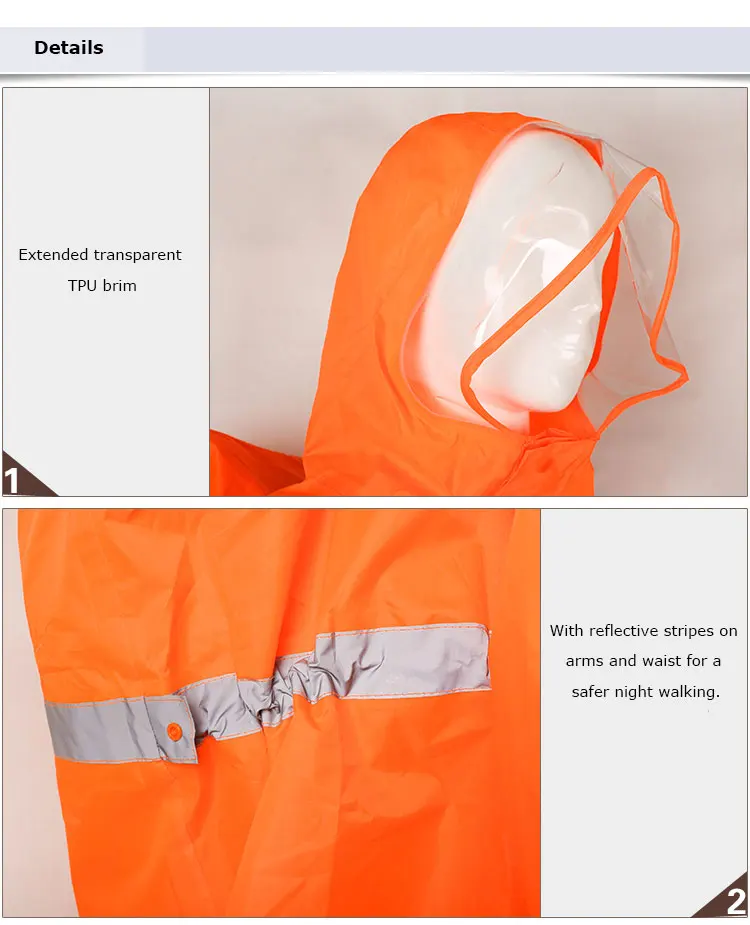 Reflexivo ao ar Capa de Chuva Capa de Chuva de Uma Jaqueta para Caminhadas Bluefield Unisex Livre Mochila Uma Peça Poncho Acampamento Ciclismo de 14 capa de chuva capa de chuva de