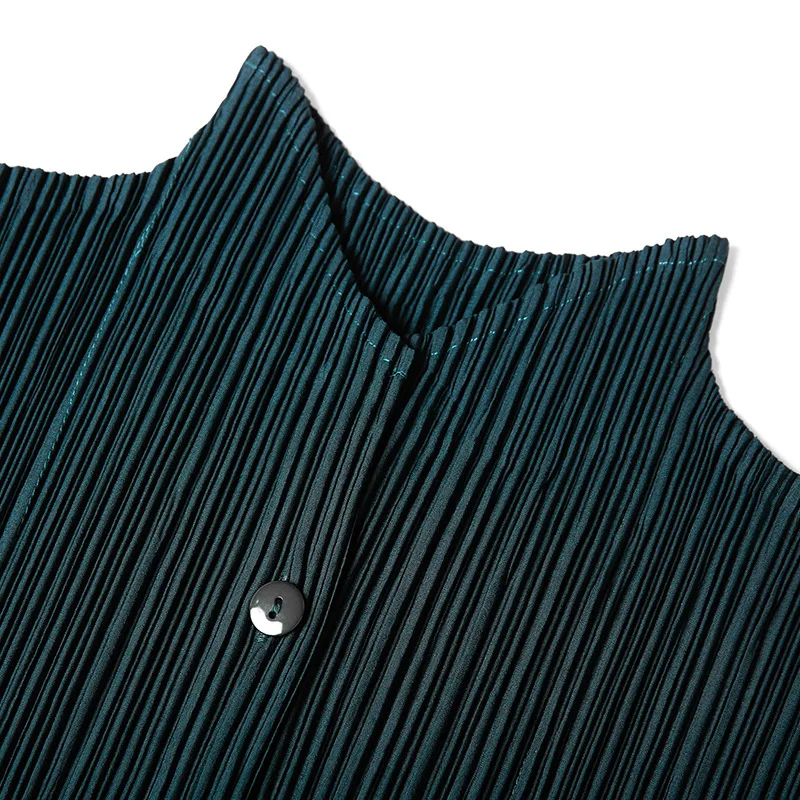 Женское однобортное платье Changpleat свободное плиссированное miяка с длинными