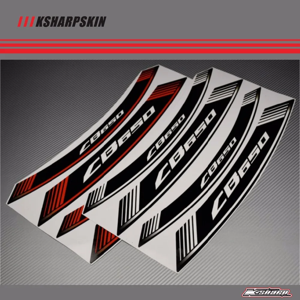 

8 X CUSTOM INNER RIM DECALS WHEEL STICKERS STRIPES STRIPS SPECIALS FIT HONDA CB6500 F CB650F