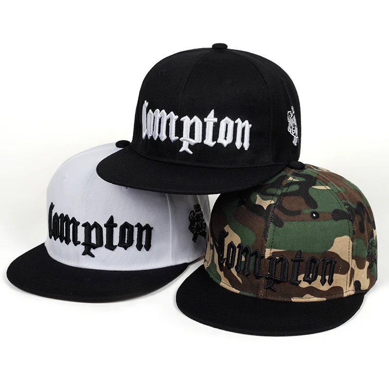 Camouflage Hat Baseball-Cap White-Cap Embroidered Compoton Black Summer Woman Cap Hip-Hop