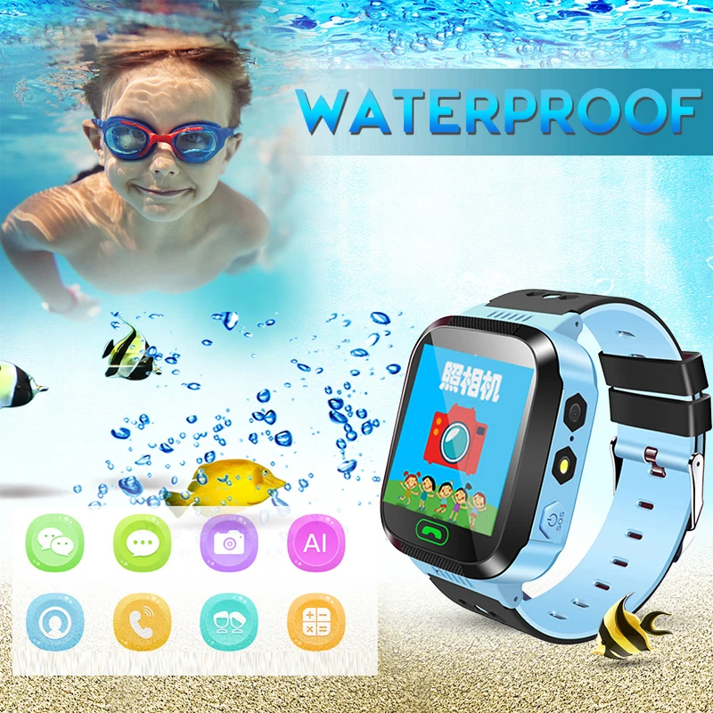 Водонепроницаемые Детские GPS Смарт часы SOS Antil lost Smartwatch 2G sim карты трекер