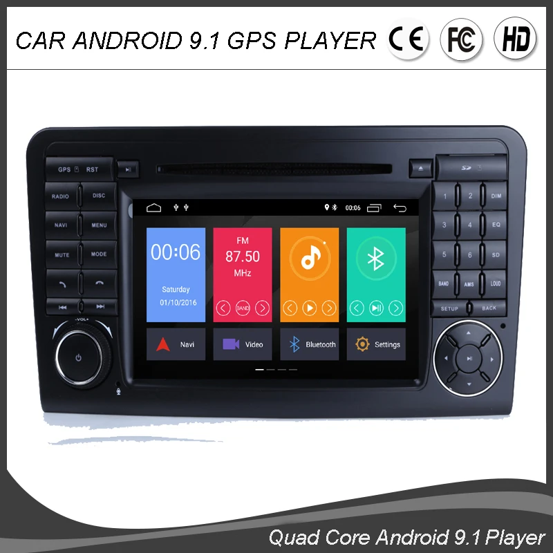 7''Android 9.0 Quad Core Car DVD GPS Player For Mercedes Benz ML CLASS W164 ML350 ML430 ML450 ML500 GL CLASS X164 BT Canbus USB