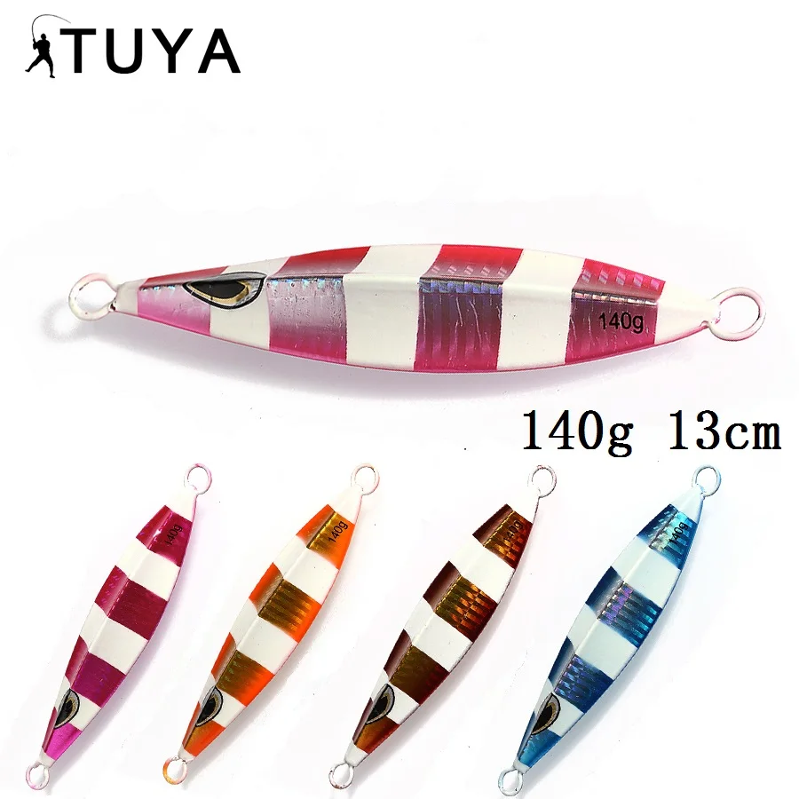 TUYA 140g 13cm Metal Jig Fishing Lure Deep Water Slow Sinking Boat Sea Artificial Bait Jigs Lead Spoon Hard Squid Jigging | Спорт и