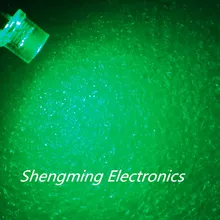 1000 шт 5 мм плоская верхняя зеленая широкоугольная световая лампа светодиодный ультра яркий светоизлучающий прозрачный