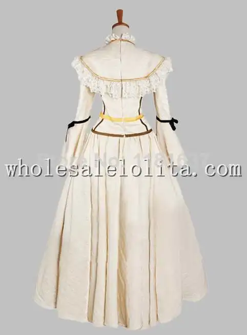 Бежевое благородное викторианское платье эпохи с шалью вечерние платья платье для косплея