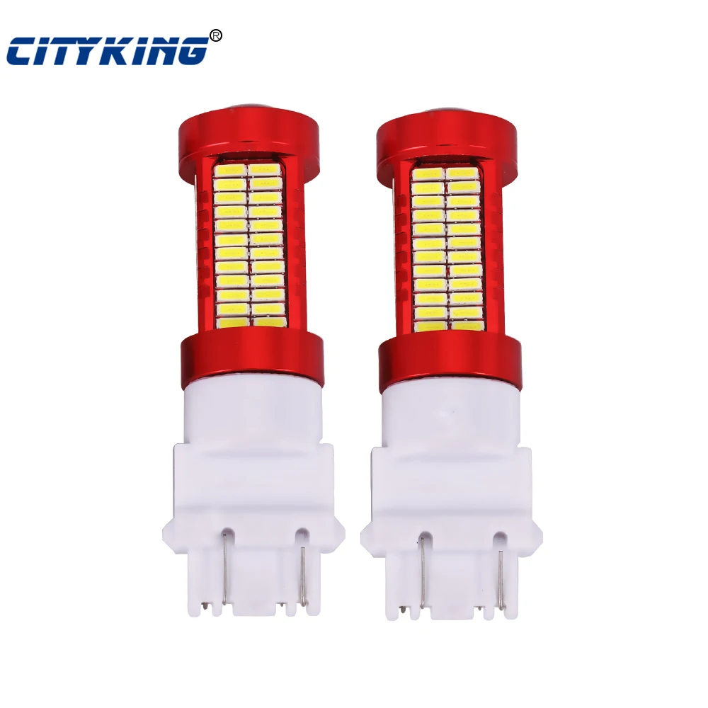 1 шт. сверхъяркая Светодиодная лампа T25 3156 106SMD 3157|car light|light turnlight led |