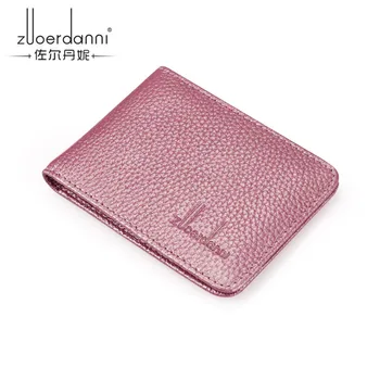 

Unisex Genuine Leather Women Card Holder Wallets Fashion Driver License Photo Cards Holders