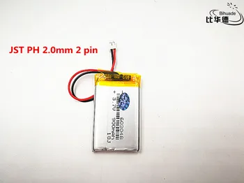 

5pcs/lot JST PH 2.0mm 2 pin Good Qulity 3.7V,900mAH,603048 Polymer lithium ion / Li-ion battery for TOY,POWER BANK,GPS,mp3,mp4