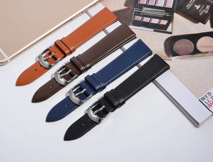 1pcs 12mm 14MM 16MM 18mm 20mm 22mm soft genuine leather grain (cow) watch band watch strap men and women belts 