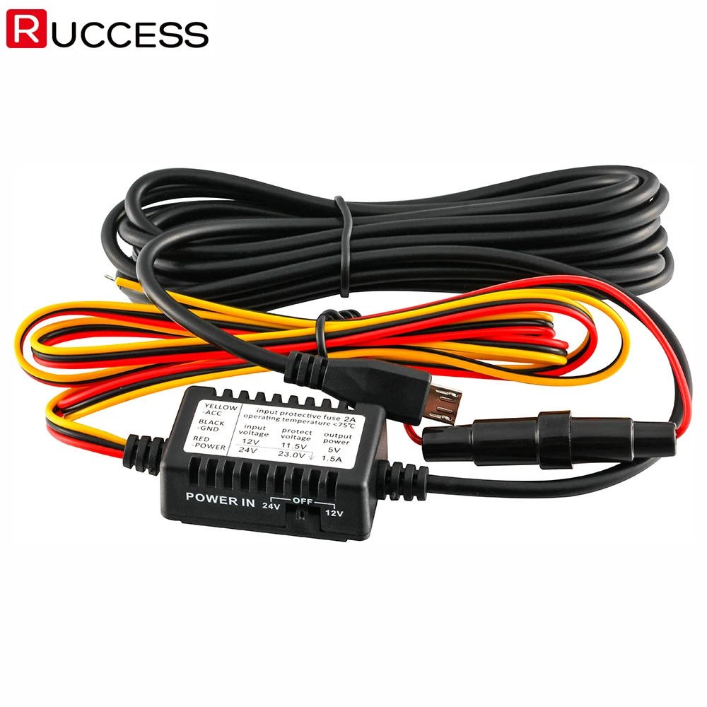 Universal Katallobar Kit Hardwire Kit Hard Wire Micro USB Compatible for Car font b Camera b