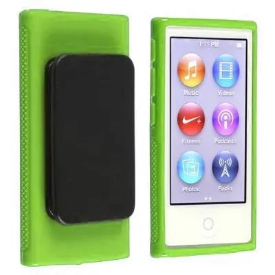 Зажим для ремня чехол iPod Nano 7 Чехол Спорт ТПУ Силиконовые Чехлы охватывает
