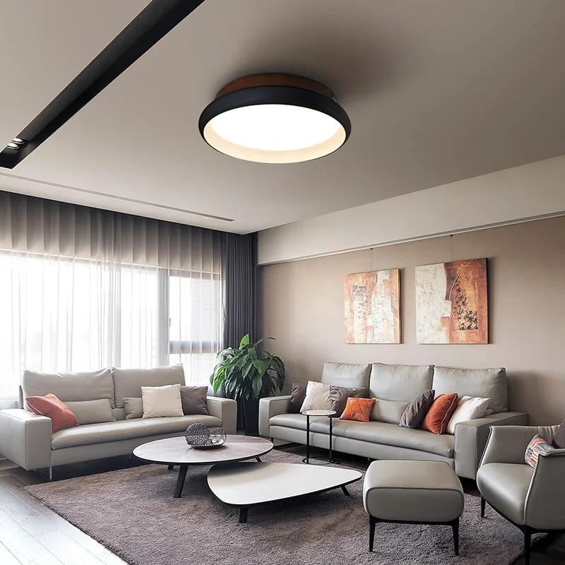  Aisilan LED Ceiling Light Nordic Style Lamp Living Room Lighting Fixture Bedroom Kitchen Foyer Wood - 32963115637