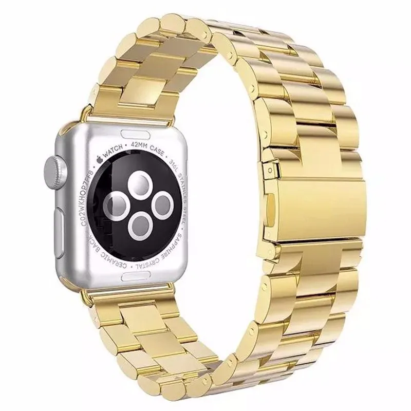 URVOI ремешок для apple watch series 5 4 3 2 Ссылка браслет для iwatch ремешок из нержавеющей стали с адаптером металлический ремень 38 40 42 44 мм