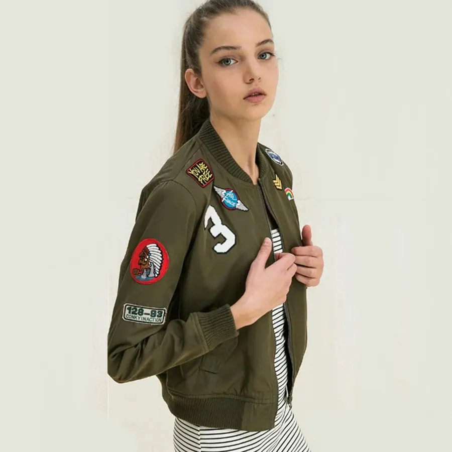 Hodoyi Autumn Women Green Sequined Jacket Casual Fashion