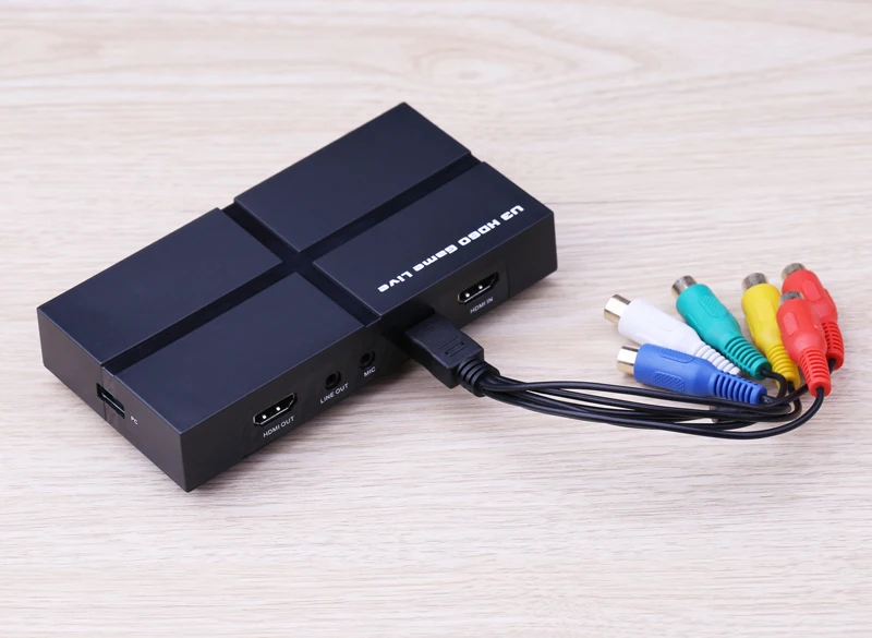 USB 3,0 HD 1080P игровая карта захвата видео запись коробка с OBS живое видео потоковое, с микрофоном в HDMI/YPBPR/AV, Windows Linux Os X