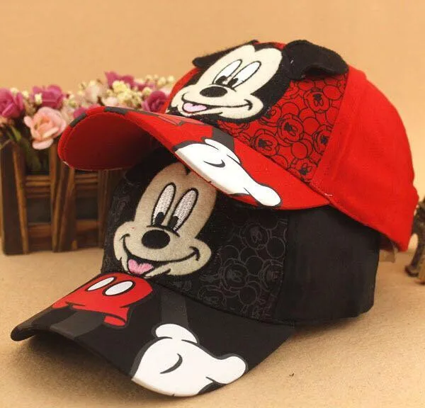 

New Lovely Baseball Cap Kids Baby Boys Girls Hip Hop Caps Fashion Cartoon Mickey Minnie Children Snapback Hat Bone Masculino