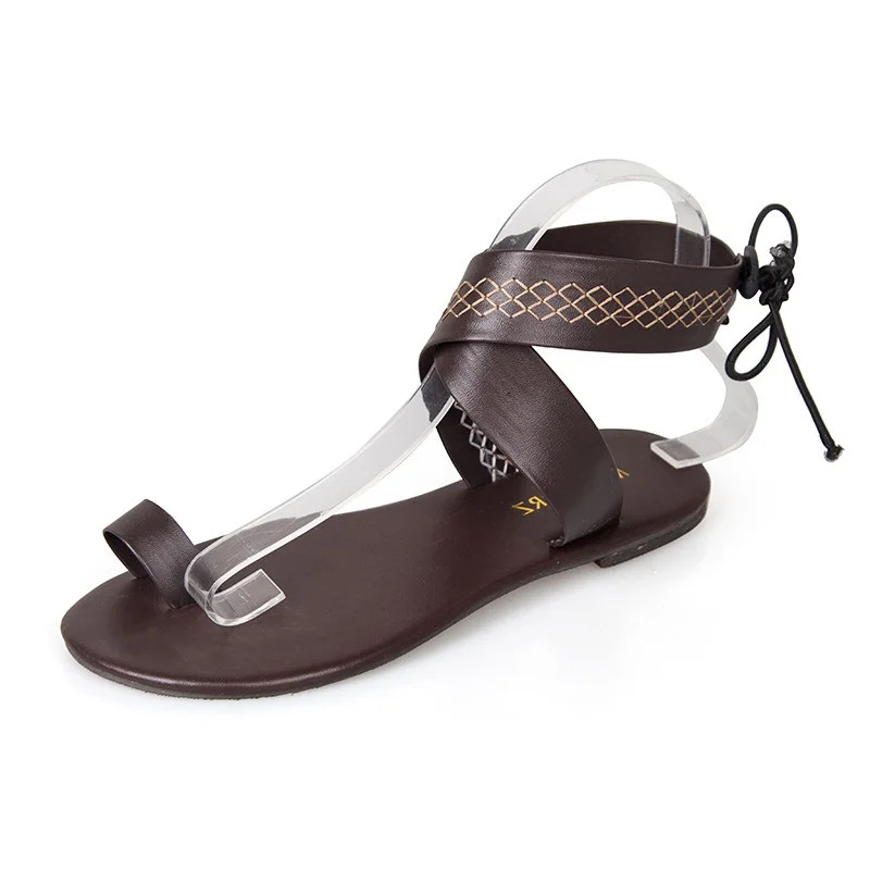 Women Sandals 2019 Summer Flat Sandals Casual Women Slippers Fashion Flip Flops Roman Female Shoes Women Black Plus Size 35-43