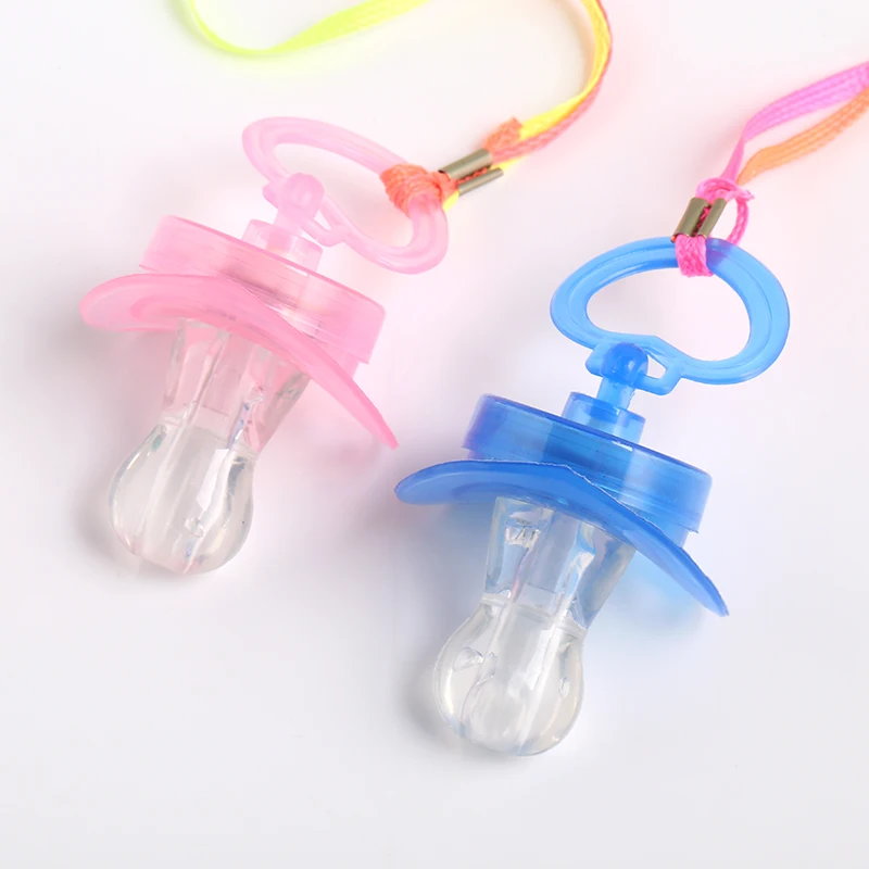 

LED Nipple Glow Sticks Up Party Favor Pacifier Whistle Cheer Toy Children Gift