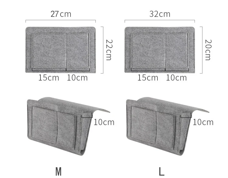 Современная Простота прикроватная фетровая подвесная сумка диван спальня пульт дистанционного управления для хранения книг креативный карманный органайзер для хранения мобильного телефона