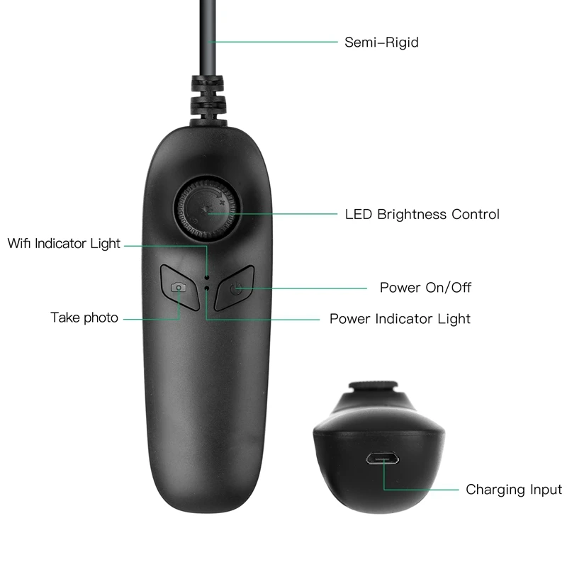 

Wifi Endoscope Camera Hd 1200P 10M Mini Waterproof Hard Wire Wireless 8Mm 8 Led Borescope Camera For Android Pc Ios Endoscope
