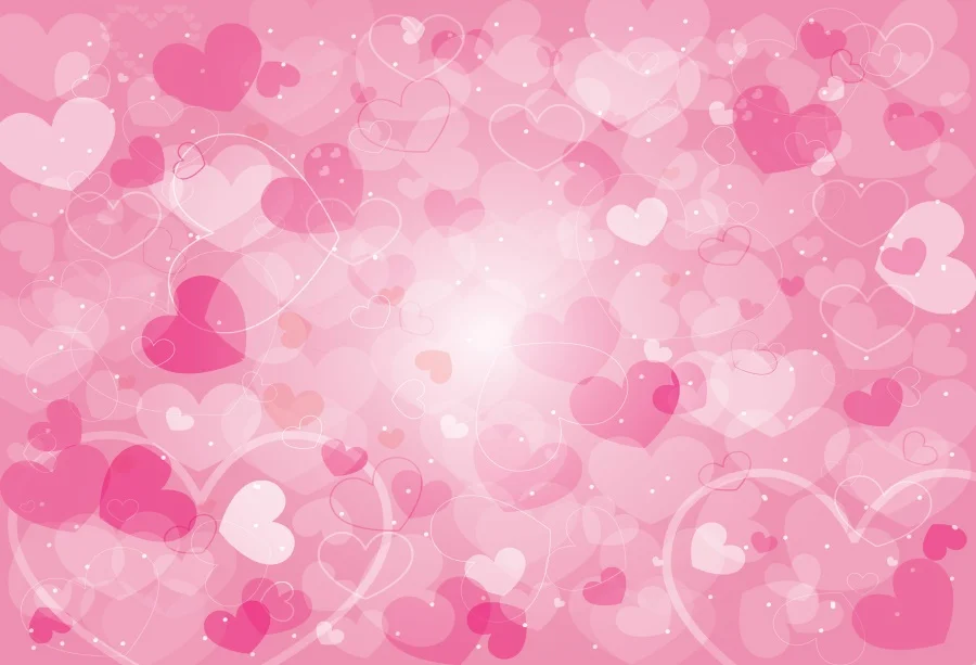 

Laeacco Pink Love Heart Shiny Polka Dots Happy Valentine's Day Baby Child Photo Backgrounds Photography Backdrops Photo Studio