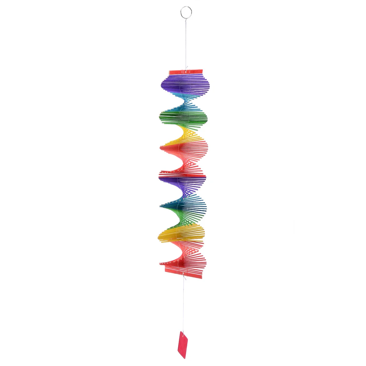 Colorful Wooden Wind Chimes Hanging Wisted Wind Turn Home Garden Yard Pendant Decor DIY Outdoor Craft