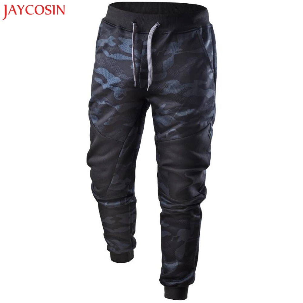 JAYCOSIN Мужские штаны весенние повседневные Полиэстеровые Лоскутные камуфляжные штаны спортивные брюки серый темно-синий осень зима z1108