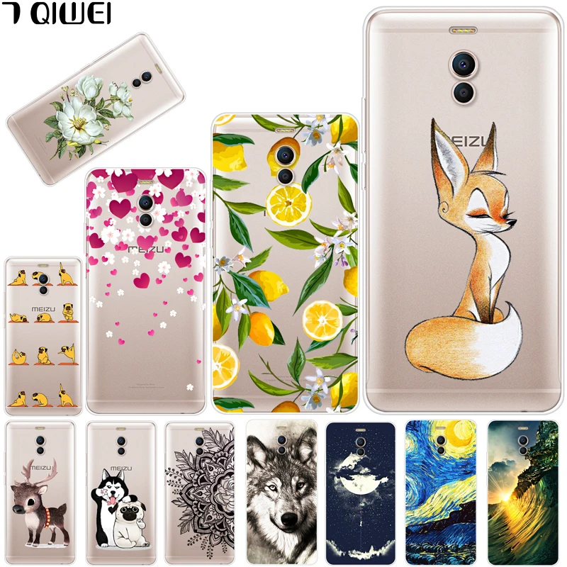 

H 5.5'' For Meizu M6 Note Case Silicone Soft TPU Back Cover For Meizu M6 Note M6Note Case M 6 Note 6M Fashion Slim Clear Fundas