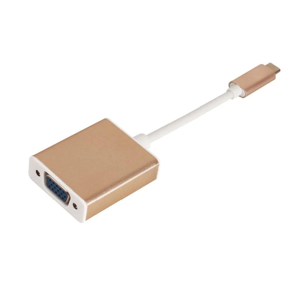 Кабель адаптер USB C Type раньше VGA 10 Гбит/с для нового Macbook 12 дюймов Chromebook Pixel Lumia