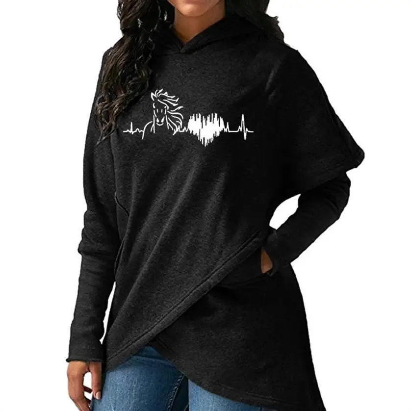 For Women Letters Print Split Sweatshirts Hoodies Women Kawaii Frauen Youth 2018 Girls Plus Size Street Thick Sweet Pullovers