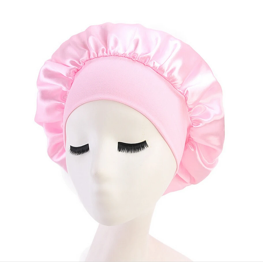 Колпак для сна, ночная шапочка для сна, шапочка для ухода за волосами, ночная шапка для женщин и мужчин, 8 стилей - Цвет: Розовый