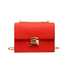 PU Leather Women Messenger Bag Ladies Crossbody Bag Chain Trendy Candy Color Small Flap Shopping Clutch Handbag bolsa feminina lacquer geometric women handbag baobao pu leather shoulder crossbody chain bags messenger bag clutch ladies purse bolsa feminina