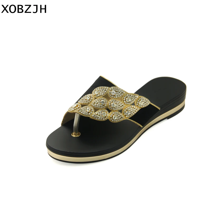 XOBZJH/женские черные босоножки на платформе коллекция 2019 года женские вечерние
