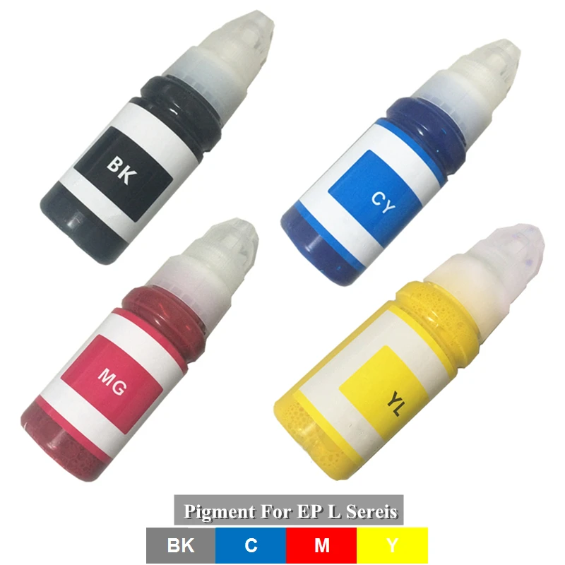 Quality Pigment Refill ink For Epson L CISS , Water Proof Ink for Epson L sereis Inkjet printer