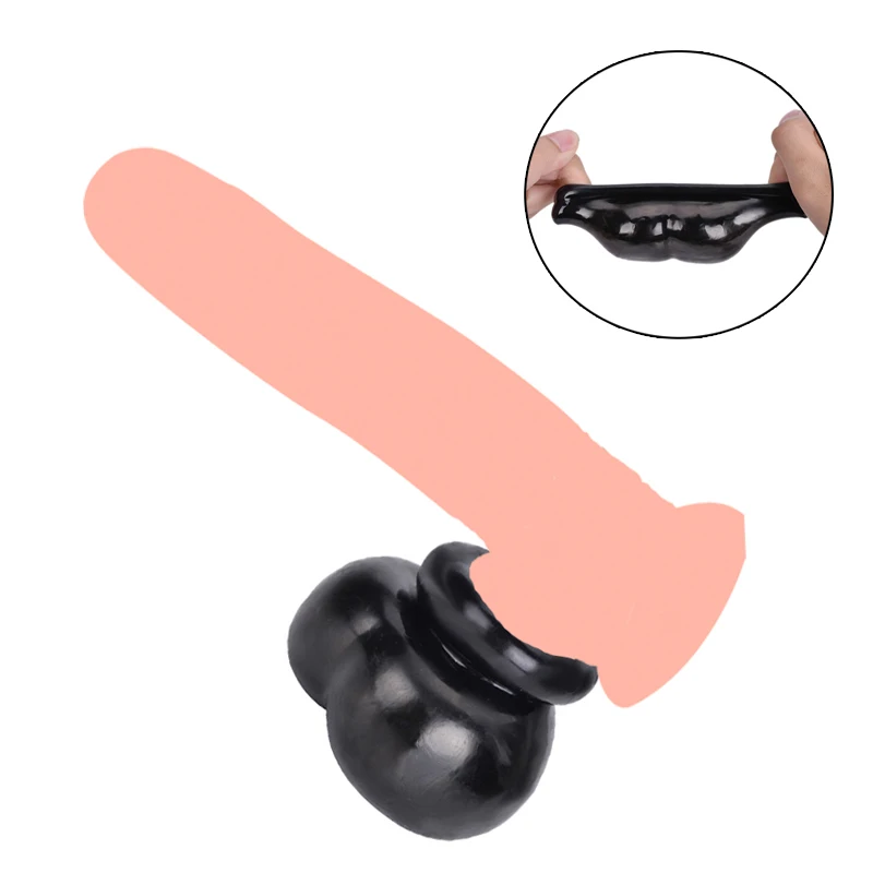 

Silicone Male Chastity Cage Scrotal Bound Penis Ring Scrotum Testis Sleeve Cock Ring Sex Toy for Men Delay Premature Ejaculation