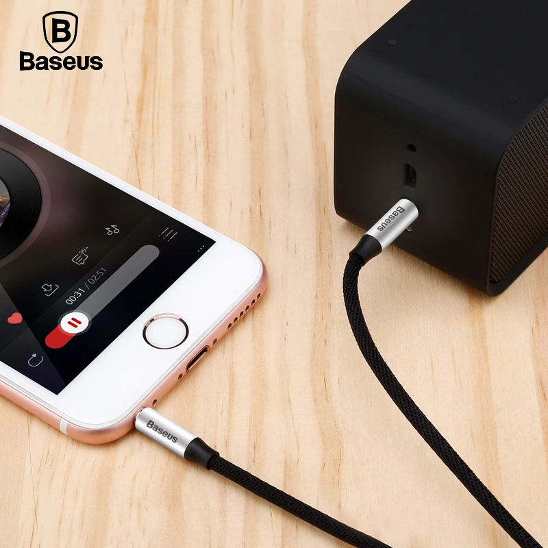 Baseus 0.5m 1m 1.5m M30 Aux Cable Jack 3.5mm Male to Male Audio Cable Adapter for Car Headphone Speaker Computer Laptop Aux Cord