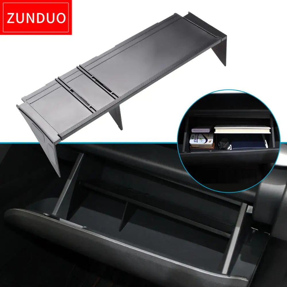 

ZUNDUO Car Glove Box Interval Storage For Mitsubishi Eclipse Cross 2017 ~ 2019 Accessories Console Tidying Central Storage Box