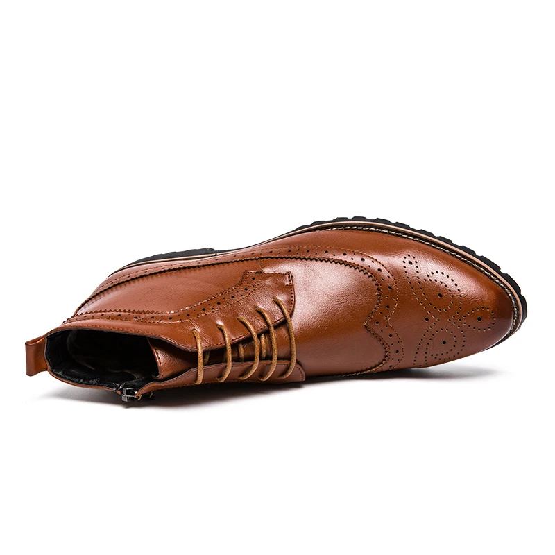 Vancat New Arrival Men Ankle Boots Dress Men's Shoes High Quality Fashion Chelsea Boots Autumn Brogues Soft Leather Casual Shoes Vancat New Arrival Men Ankle Boots Dress Men's Shoes High Quality Fashion Chelsea Boots Autumn Brogues Soft Leather Casual Shoes