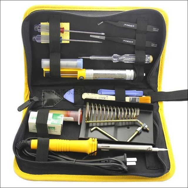 

Free shipping 40 Watts Electric Soldering tool Iron Solder Tool Kits, quality diy soldering tools package kit Physics tools
