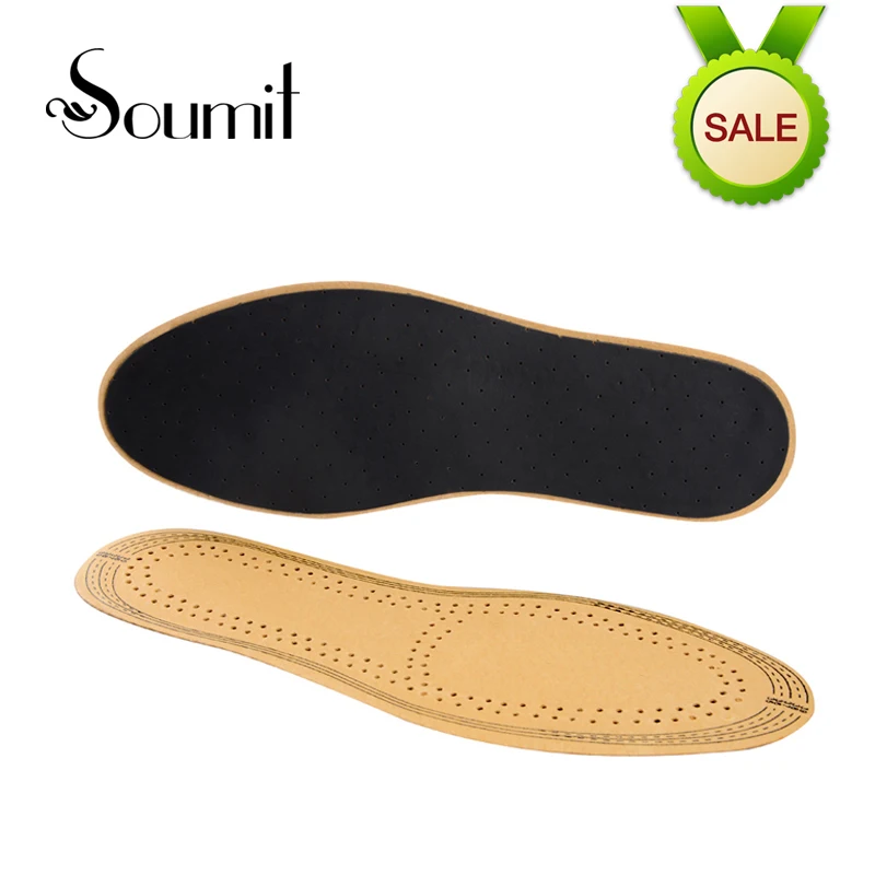 3mm Ultra Thin Deodorant Breathable Comfortable Leather Insoles