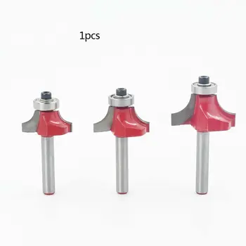 

Woodworking Milling Cutter Bearing Round Angle Cutter Carbide Shank Wood Router Set 1/4 Handle Cutter Trimming Knife