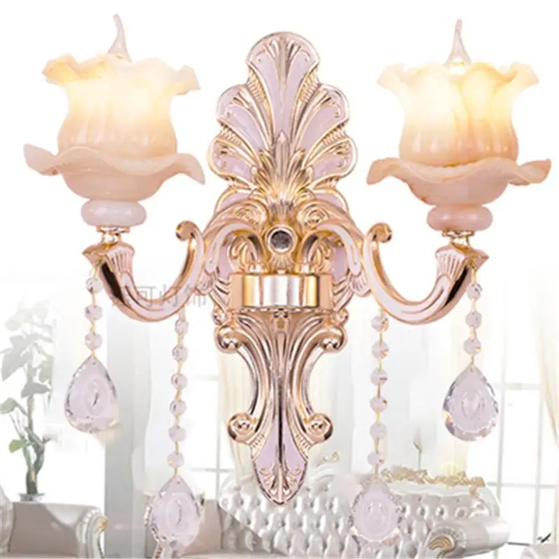 Coiffeuse Avec Miroir Внутреннее освещение Kinkiety аппликация Murale светильник для дома Aplique Luz Pared кристалл настенный светильник для спальни - Цвет абажура: Number  4