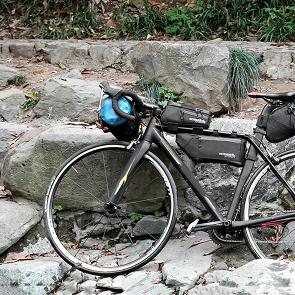 ROSWHEEL ATTACK серия велосипедная сумка Топ передняя рама труба треугольная сумка 4L Водонепроницаемый Открытый велосипед аксессуары Прямая